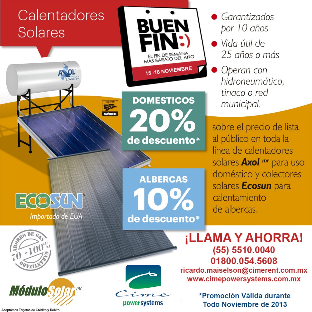 Promocion Buen Fin 2013 Modulo Solar 