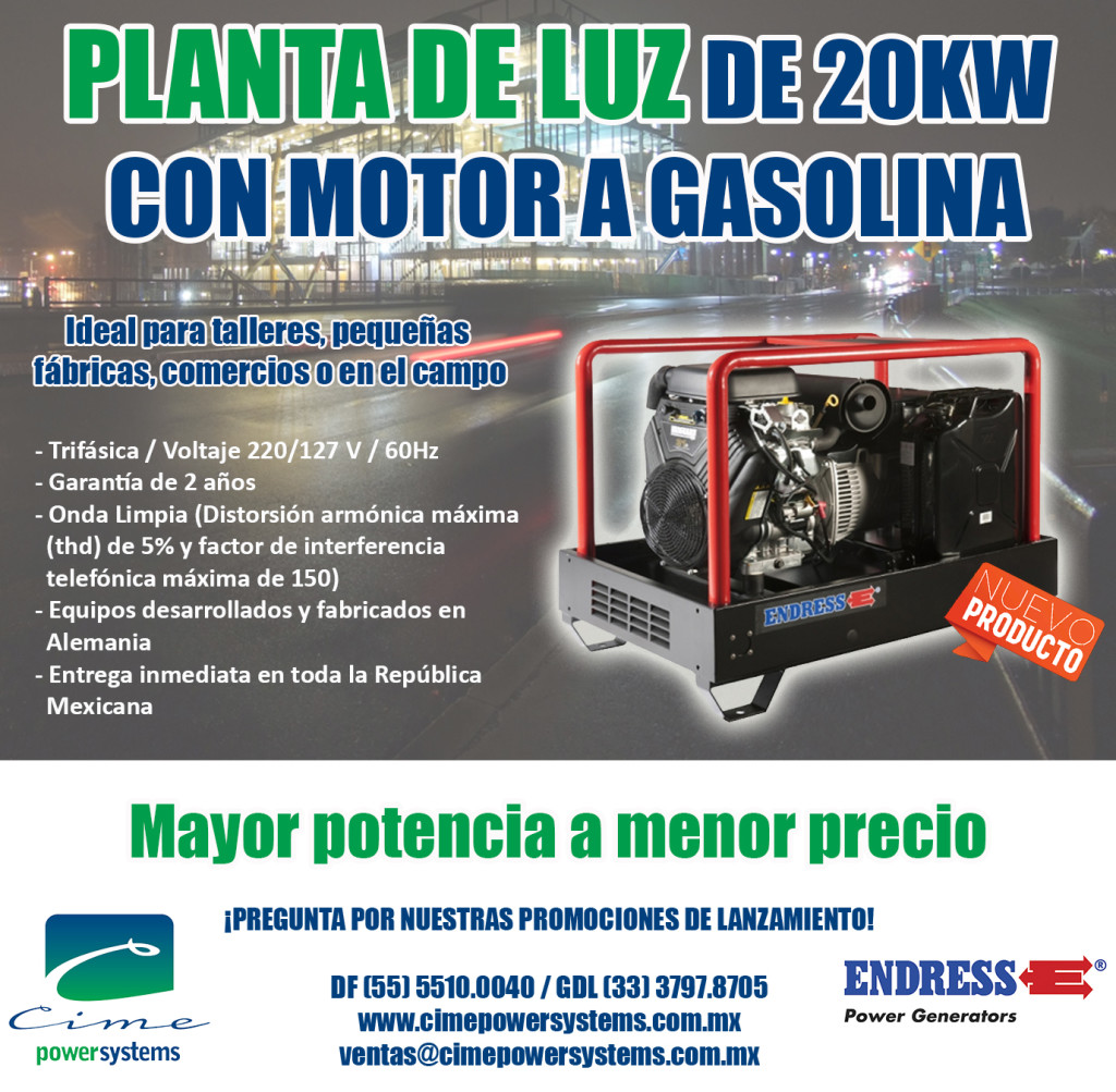 Mailing planta de luz ENDRESS 20KW